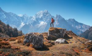 hiker-on-mountain