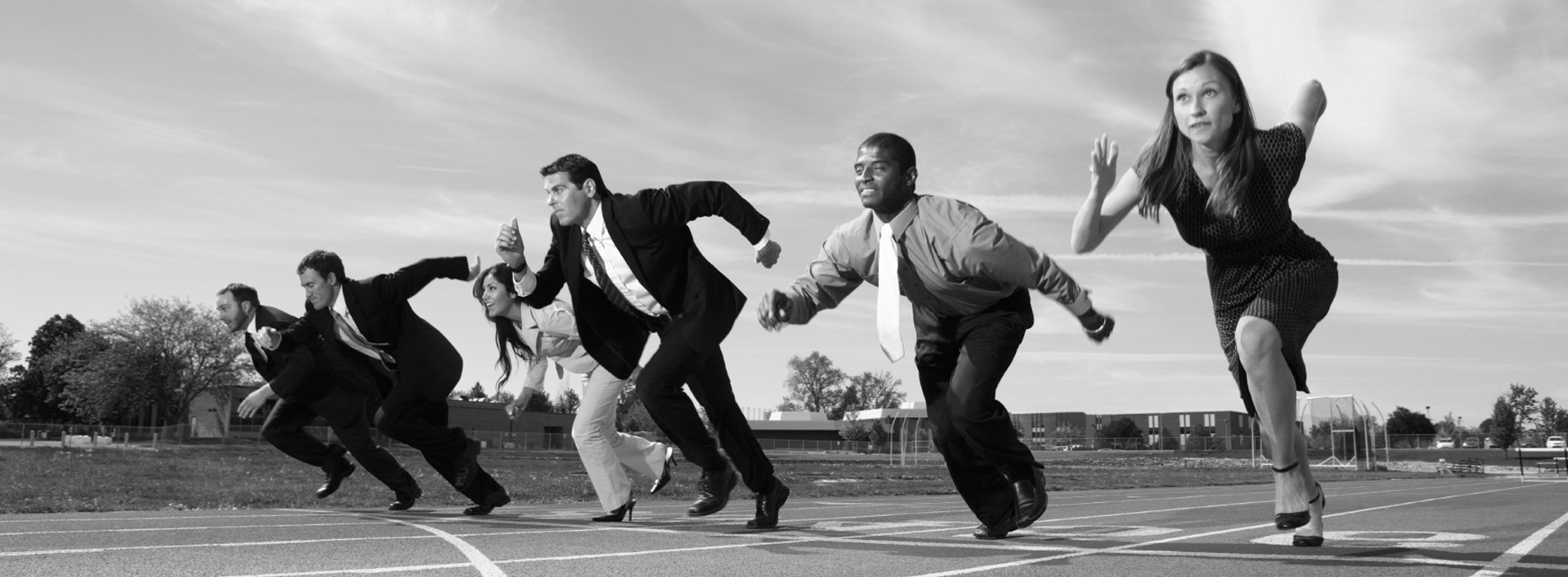 Corporate Team Running Race