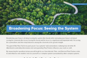 Broadening focus flow tool image