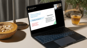 Laptop Mockup of Webinar
