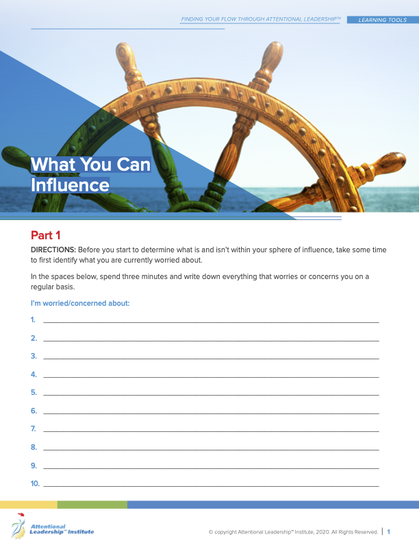 Page 1 of the What Makes Me Unique Flow tool