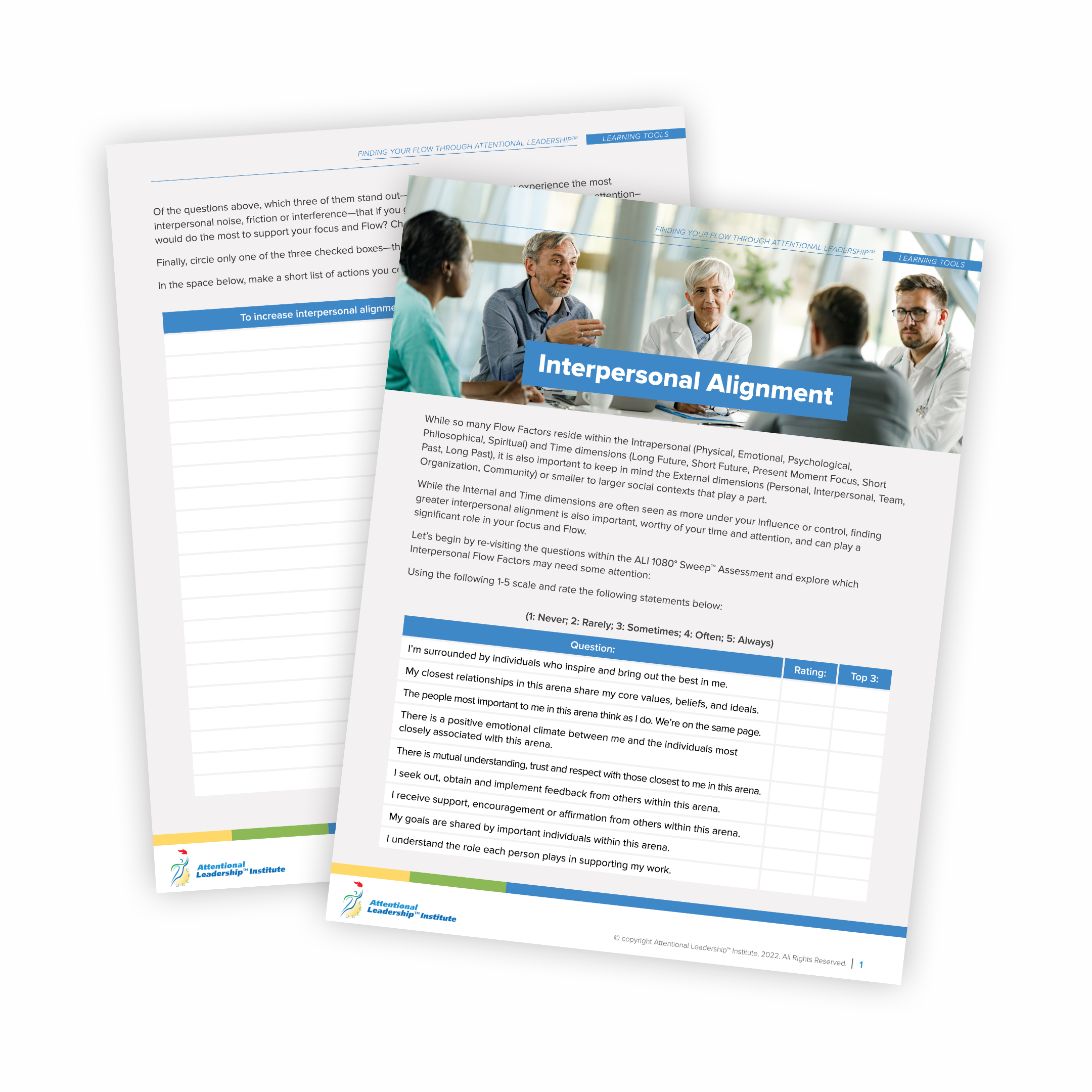 Page 1 of the What Makes Me Unique Flow tool